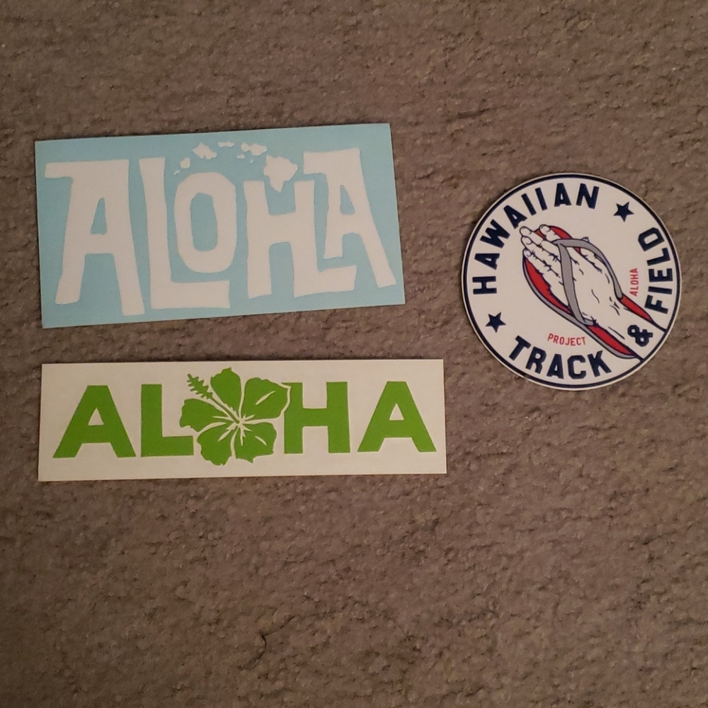 Project Aloha Hawaiian Stickers NWOT